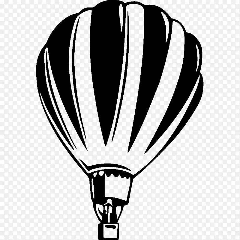 热气球黑白夹子艺术气球