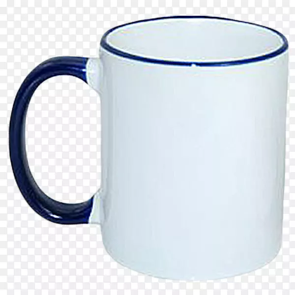 杯手咖啡杯陶瓷蓝绿色杯
