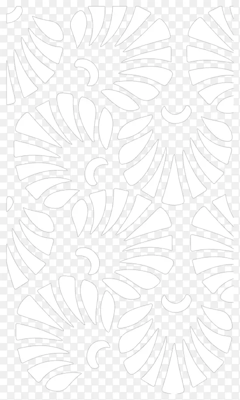 白色花卉设计角墙纸-法式图案