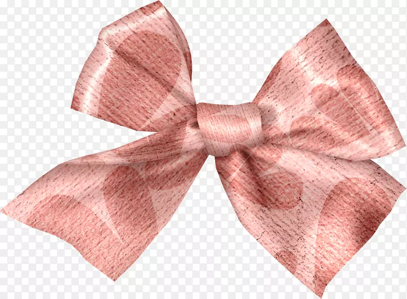 领结发带粉红色m黄丝带