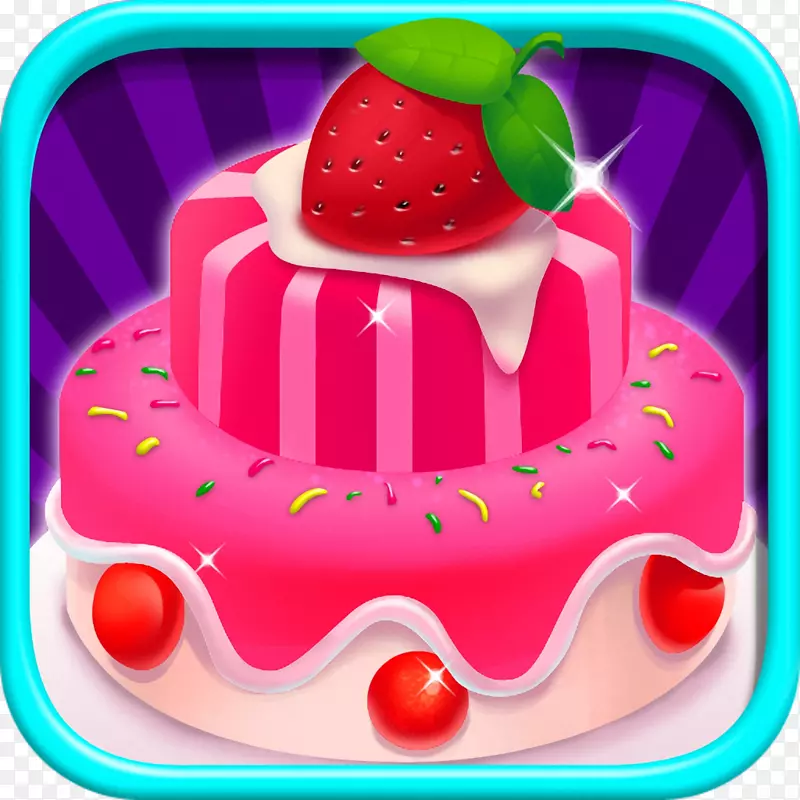 草莓蛋糕装饰皇家糖霜甜度-草莓