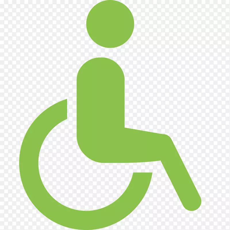 轮椅残疾电脑图标无障碍符号-轮椅