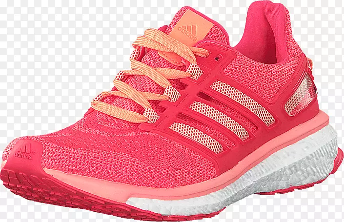 运动鞋鞋底红粉色发亮的光环