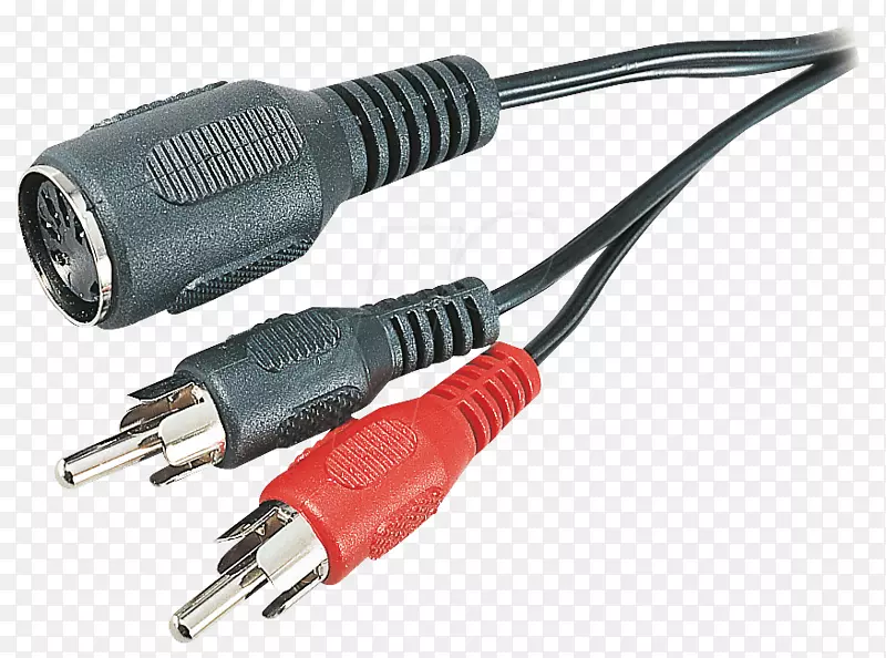 扬声器电线同轴电缆电连接器电缆RCA连接器