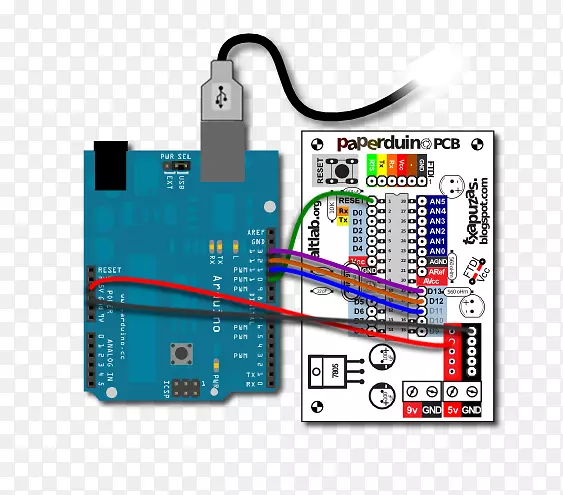 微控制器arduino闪存电子引导加载板