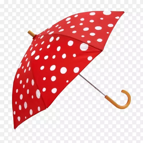雨伞圆点红亚马逊