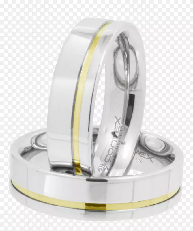 银结婚戒指不锈钢银