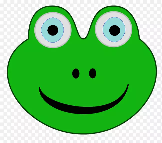 笑脸青蛙眼睛德维恩约翰逊奥黛特安可剪贴画-笑脸