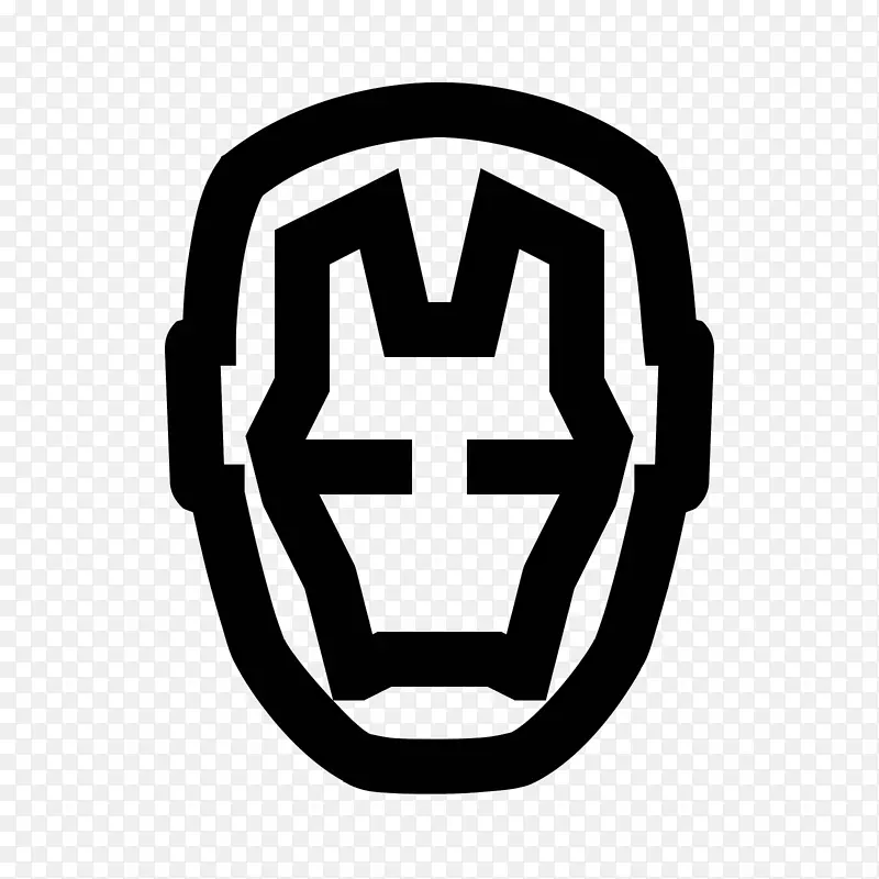 铁人盔甲YouTube面具标志-铁人符号
