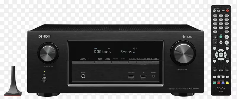 Denon AVR-x3400h7.2频道av接收器家庭影院系统音频