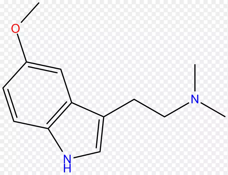 N，n-二甲基色胺-5-meo-dmt分子褪黑素-5-羟色胺
