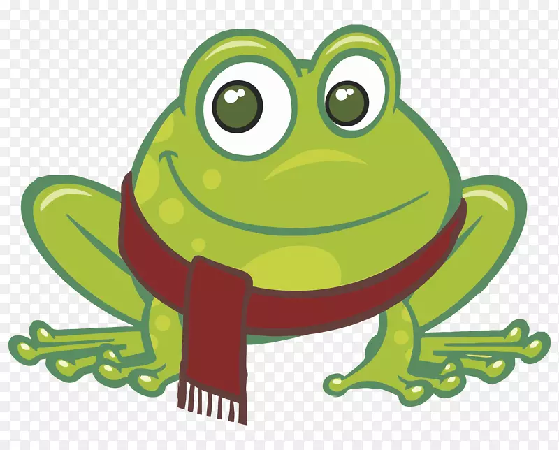 青蛙圣诞蟾蜍剪贴画-青蛙
