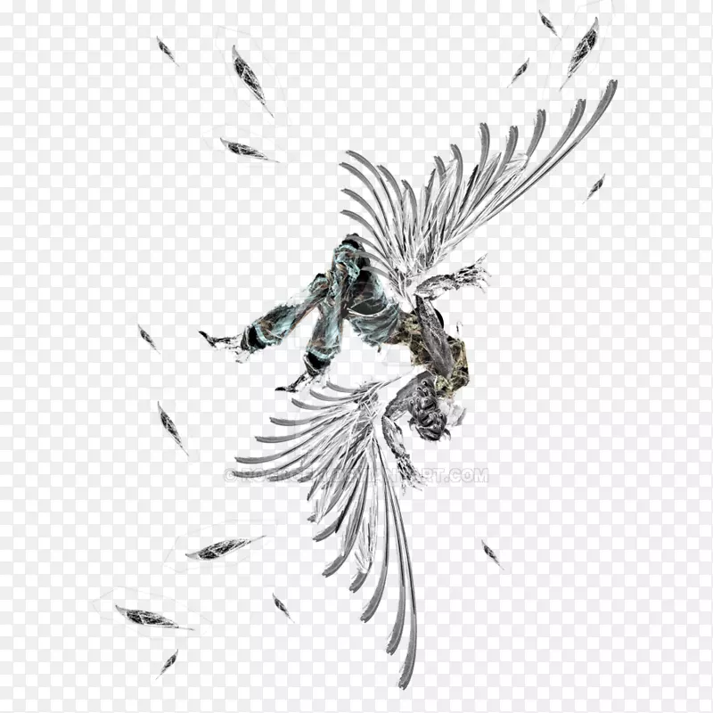 伊卡洛斯坠落的风景-伊卡洛斯的翅膀飞翔-坠落的轮廓