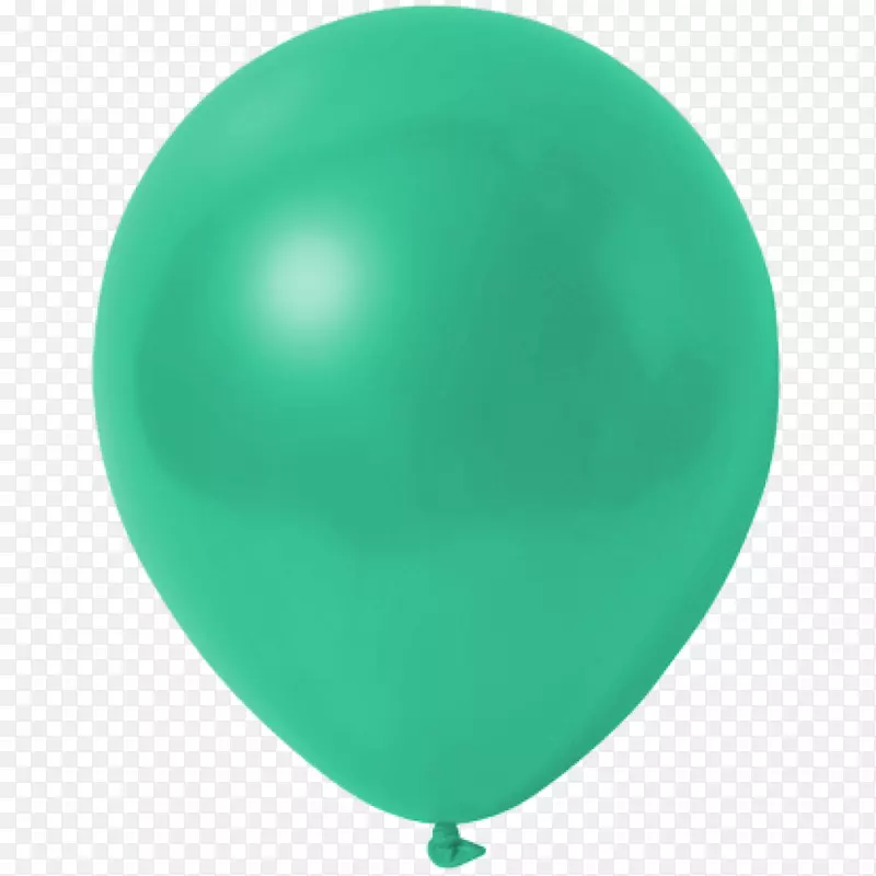 玩具气球塑料绿松石氦气气球