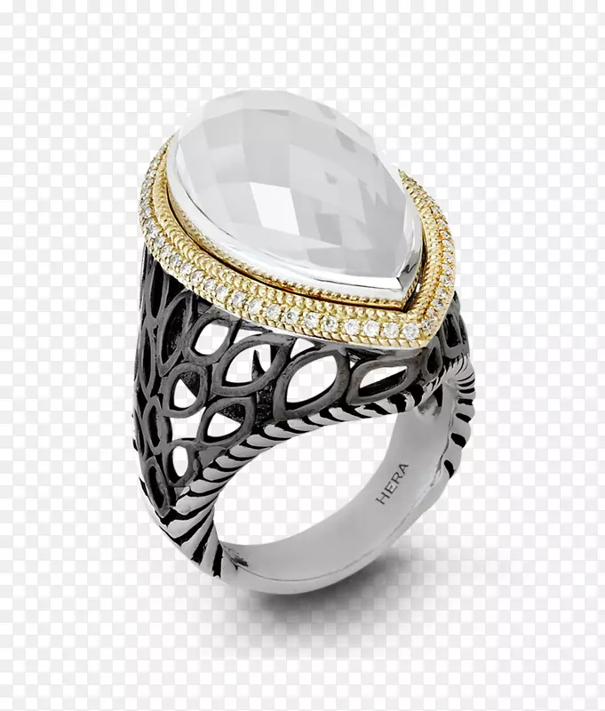 戒指珠宝钻石白金赫拉戒指