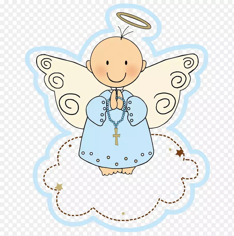 天使洗礼第一次圣餐婴儿剪贴画-天使