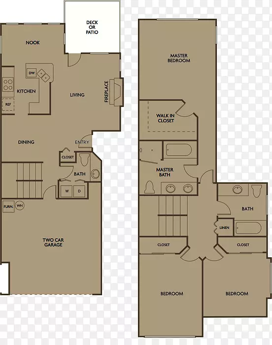 兰加拉公寓和联排别墅平面图-公寓