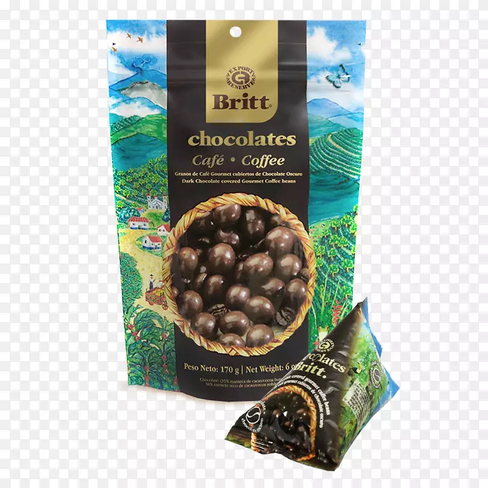 巧克力覆盖咖啡豆浓缩咖啡白巧克力卡布奇诺咖啡
