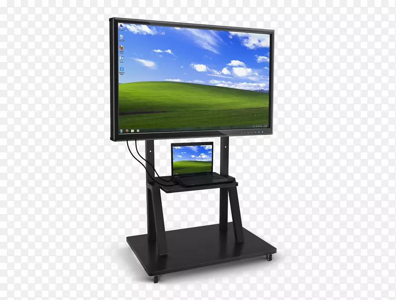 电脑显示器触摸屏显示装置互动亭平板显示板架