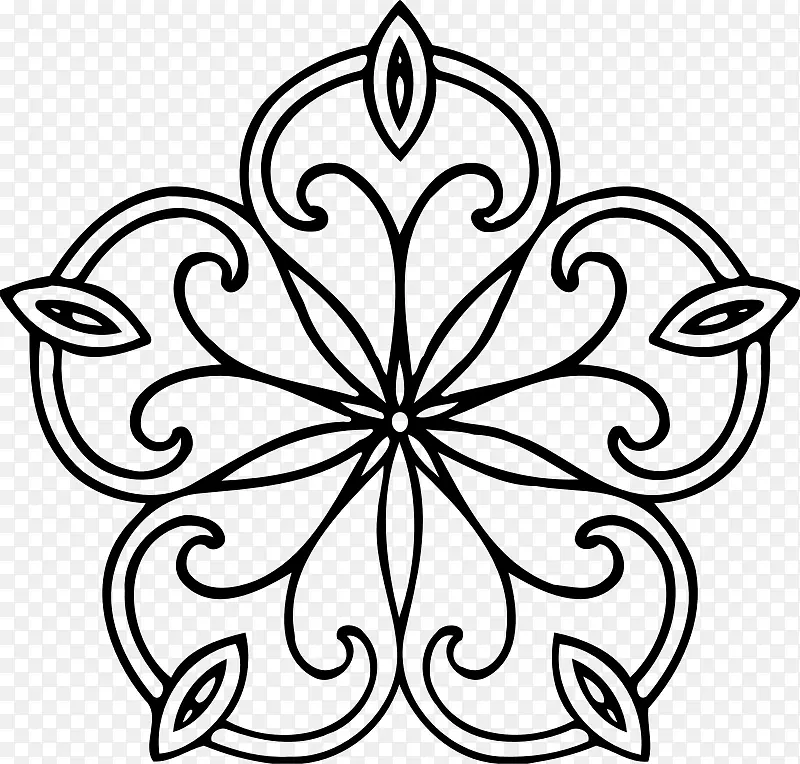 花卉设计装饰对称性设计