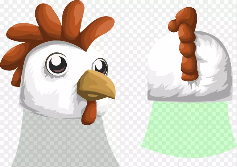 鸡公鸡电脑图标剪贴画-鸡