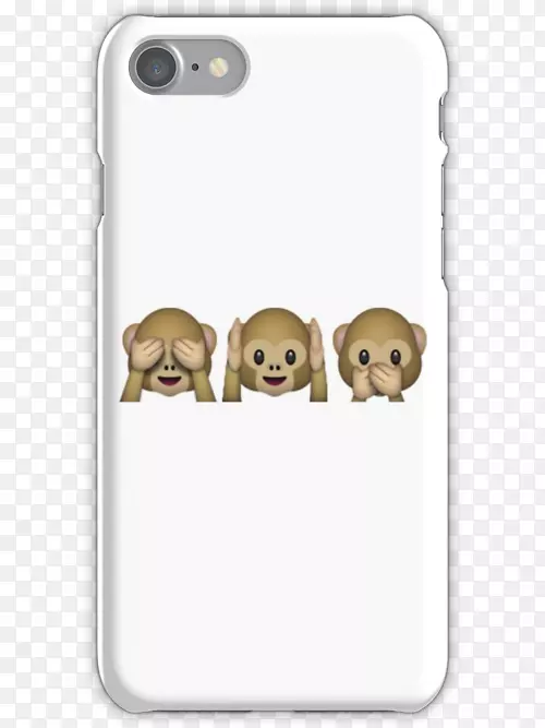 iPhone6iPhone4s iphone 7表情符号iphone 5c-三只聪明的猴子