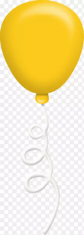 气球生日派对黄色剪贴画-保约派对