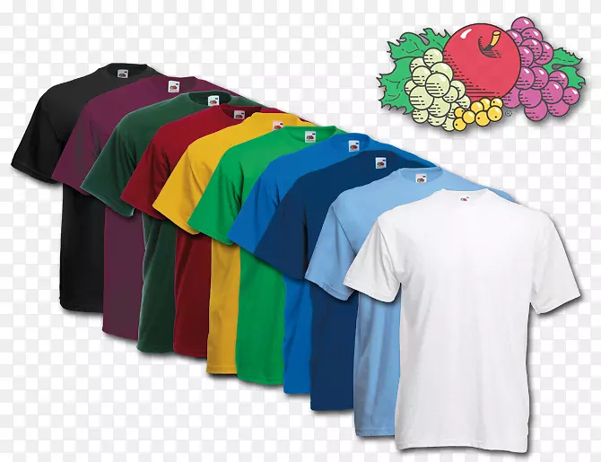 织机的t恤水果服装顶部的棉布织机的水果