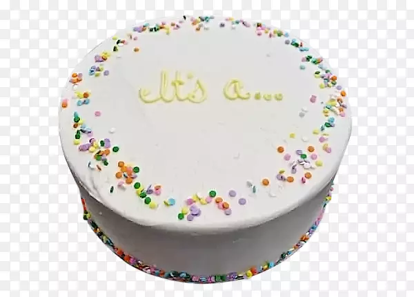 生日蛋糕吐露性别-洒纸杯蛋糕