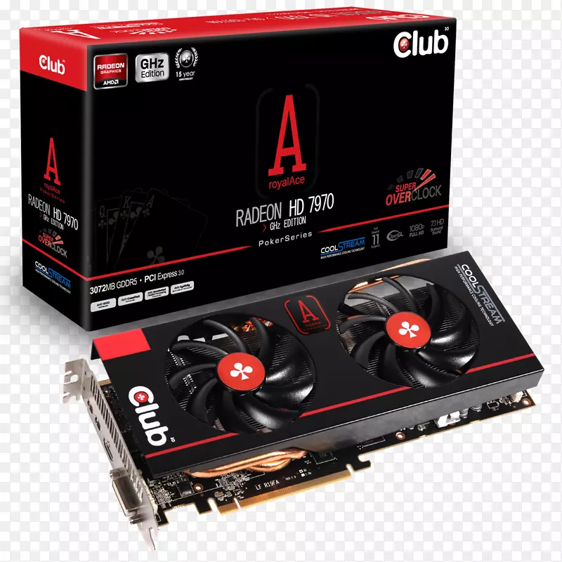 显卡和视频适配器和Radeon HD 7970 GDDR 5 SDRAM俱乐部3d-Radeon HD 4000系列