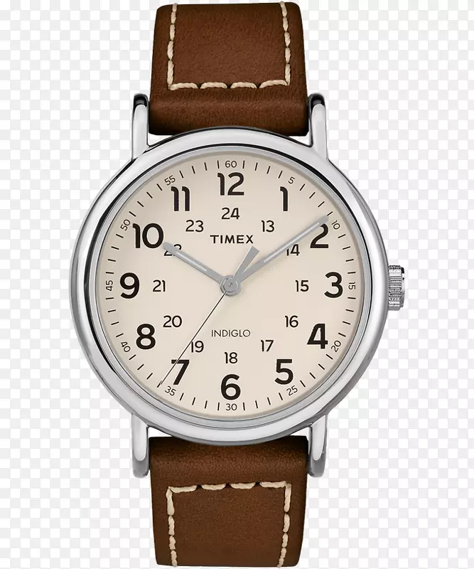 看着百达翡丽公司时钟Timex平纹表带-手表