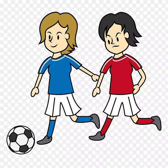 女子足球协会足球运动剪贴画-足球