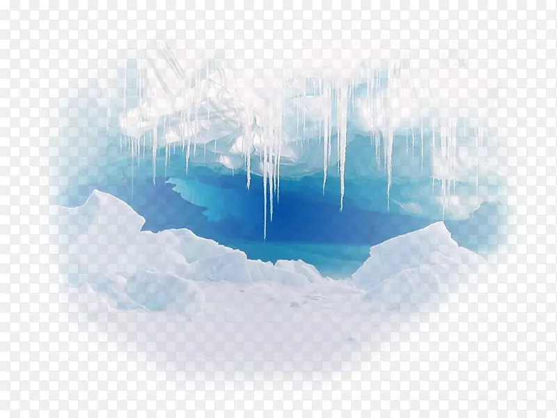 桌面壁纸冰洞南极西部冰盖-冰