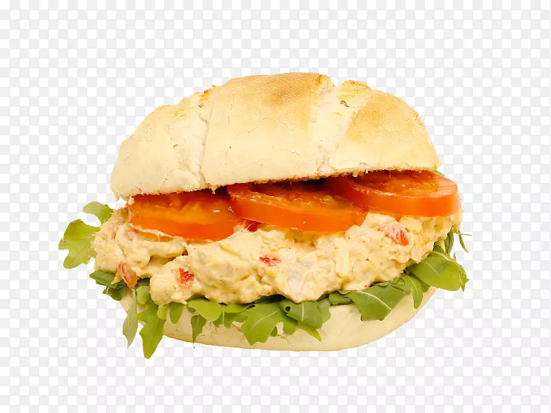 芝士汉堡bánh mμ鲑鱼汉堡素食汉堡早餐三明治火腿