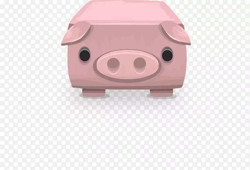 家猪鼻夹艺术-粉红猪