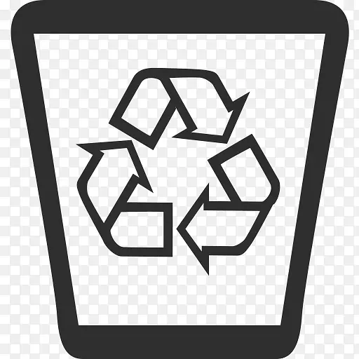 回收标志废塑料堆填区
