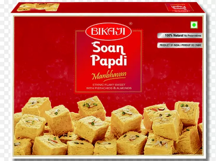 Soan Papdi bikaneri bhuja cracker印度料理古拉布-jamun-paratha卷