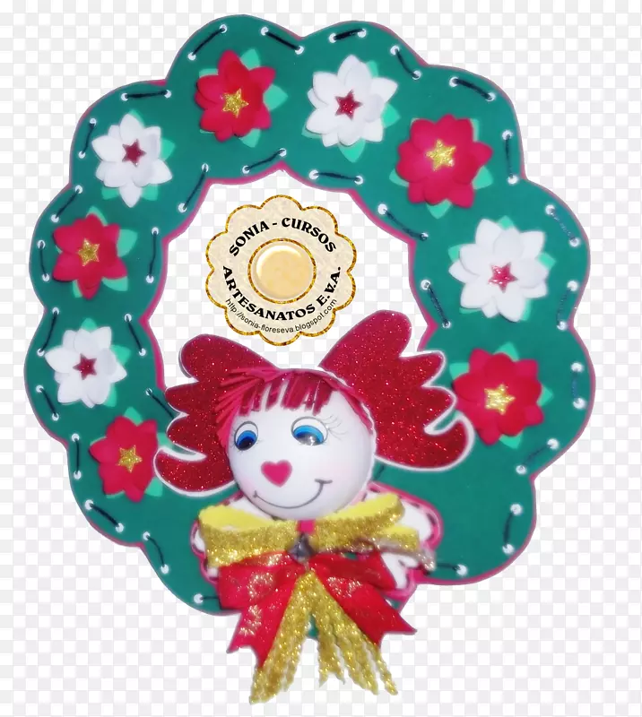 加兰圣诞装饰花卉设计-花环
