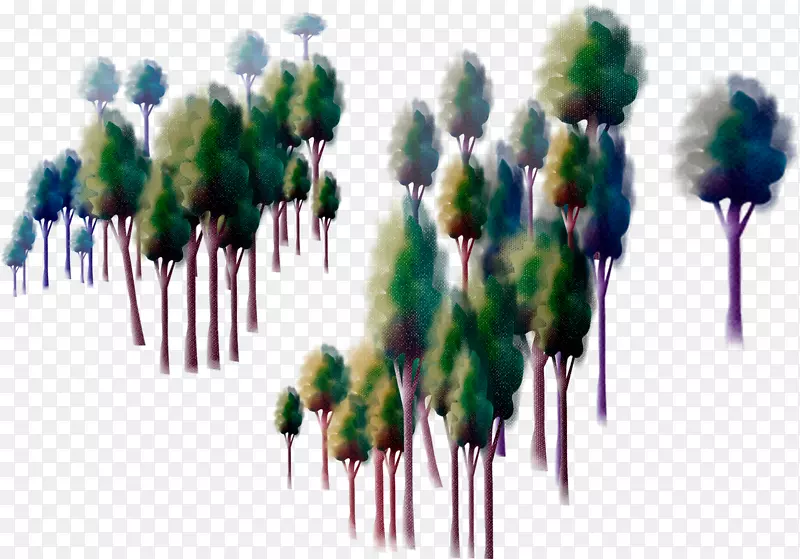 树树林卡通设计