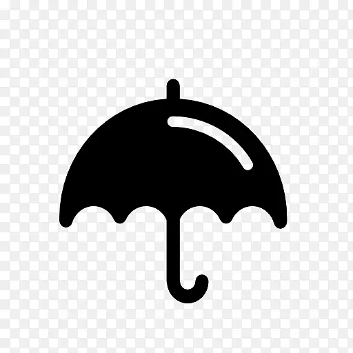 电脑图标黑白符号剪贴画雨伞图标
