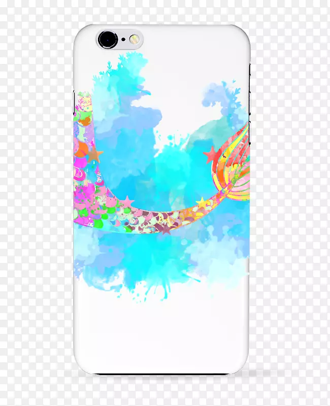 iPhone 7 iPhone 6水彩画智能手机-美人鱼粉