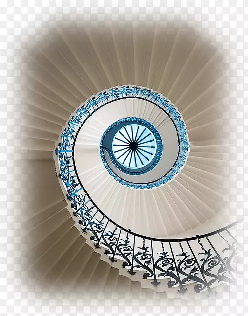 女皇住宅楼梯螺旋形壁纸-楼梯