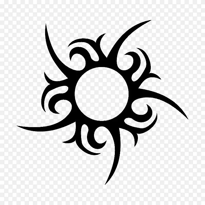 下背部纹身艺术家纹身习俗太阳纹身