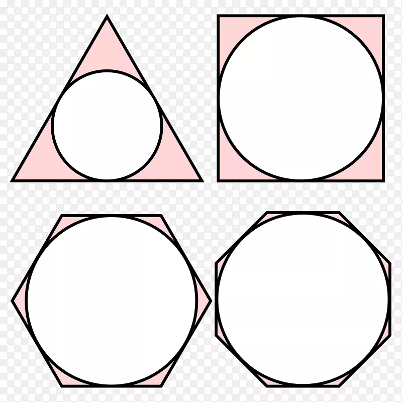 内嵌图形规则多边形圆Beírt k r-圆