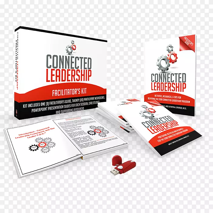 连接领导工作簿：参与者的活动和资源为尾声连接领导计划品牌标志设计。