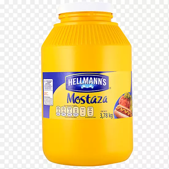 橙汁饮料Hellmann‘s和最好的食物芥末调味品蛋黄酱