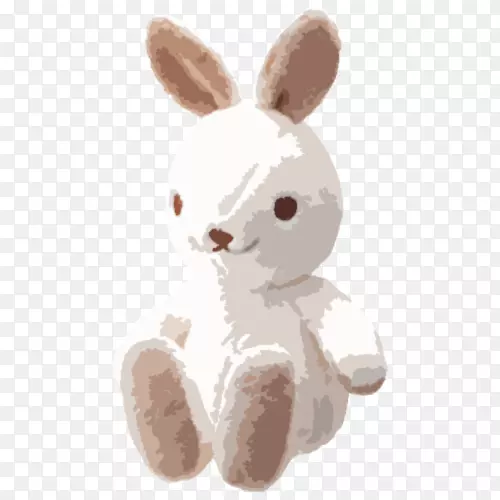 家养兔子复活节兔子毛绒玩具和可爱玩具-兔子