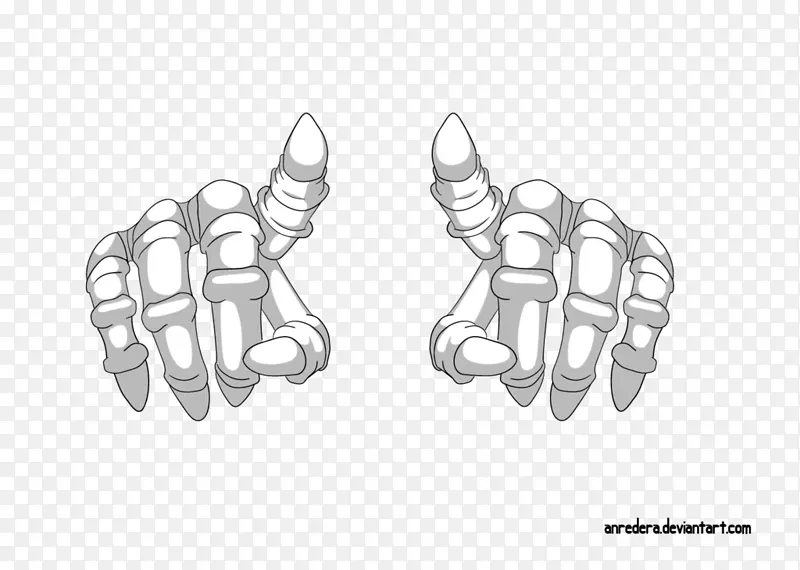 拇指人体骨骼手解剖-手