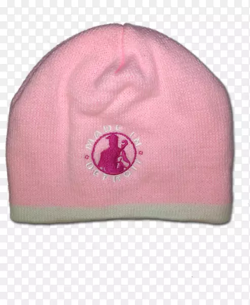 针织帽，豆帽，粉红针织帽