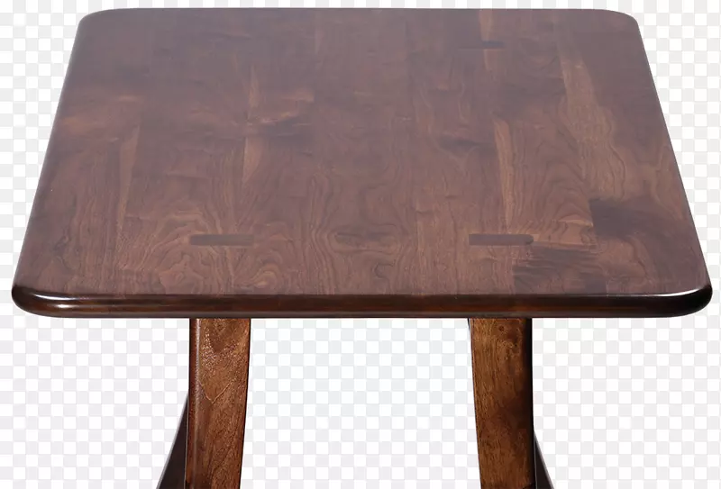咖啡桌木材染色角硬木餐桌上